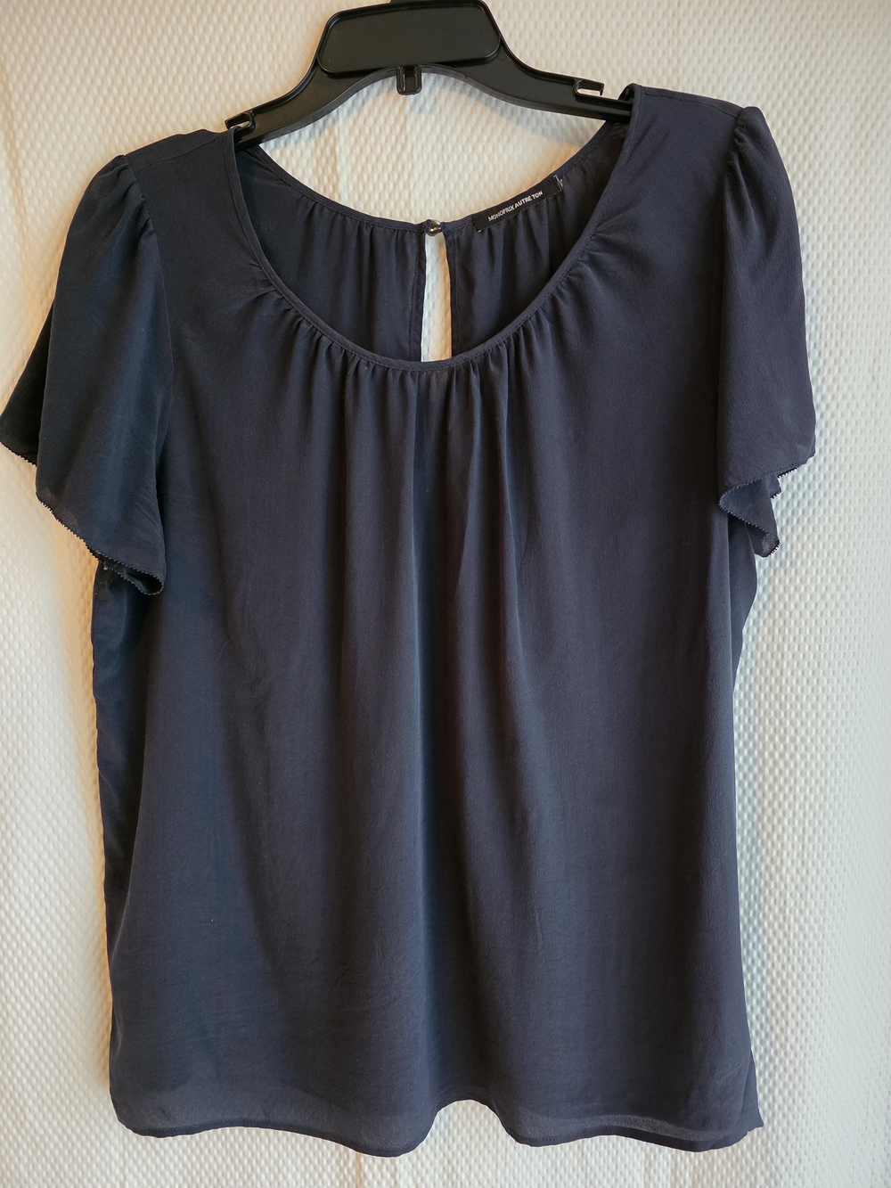 Monoprix Autre Ton 100% Silk Blouse, Size L